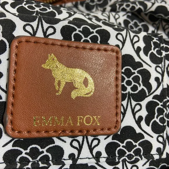 Emma Fox woven leather Handbag Satchel Tan Light Brown - Picture 11 of 11